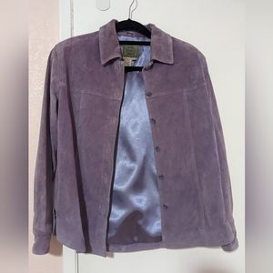 AMI Vintage Womens Leather Suede Jacket